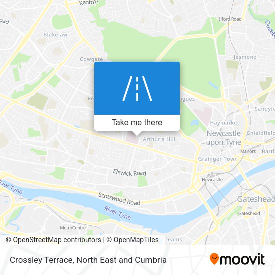 Crossley Terrace map