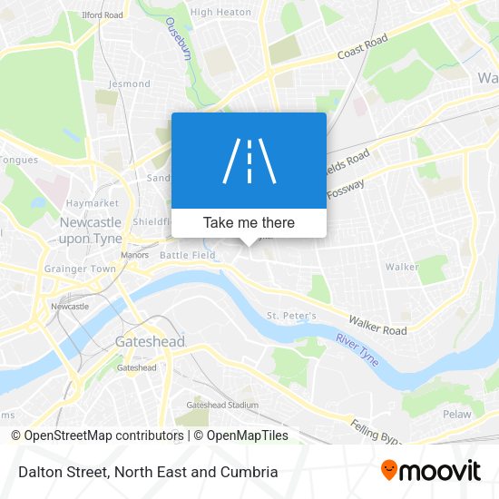 Dalton Street map