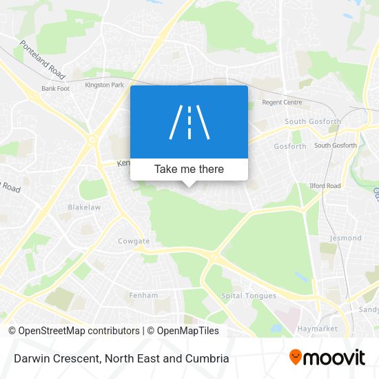 Darwin Crescent map