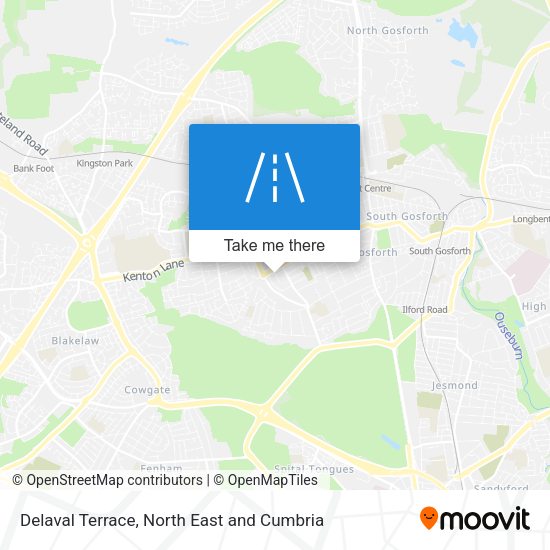 Delaval Terrace map