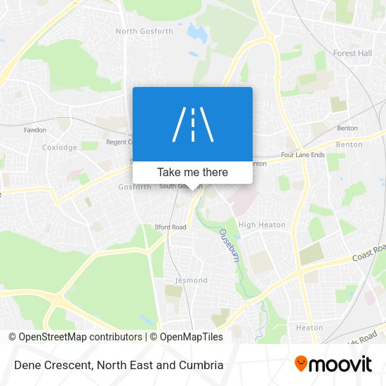 Dene Crescent map