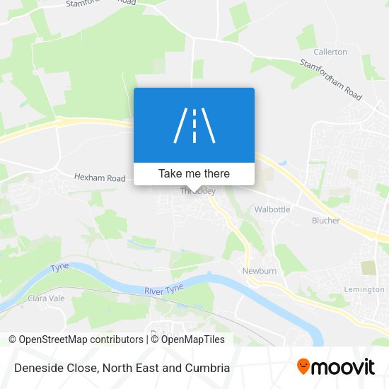 Deneside Close map
