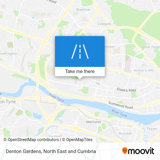 Denton Gardens map