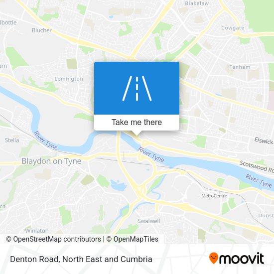 Denton Road map