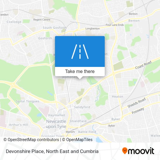 Devonshire Place map