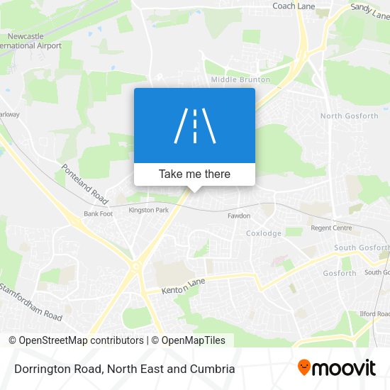 Dorrington Road map