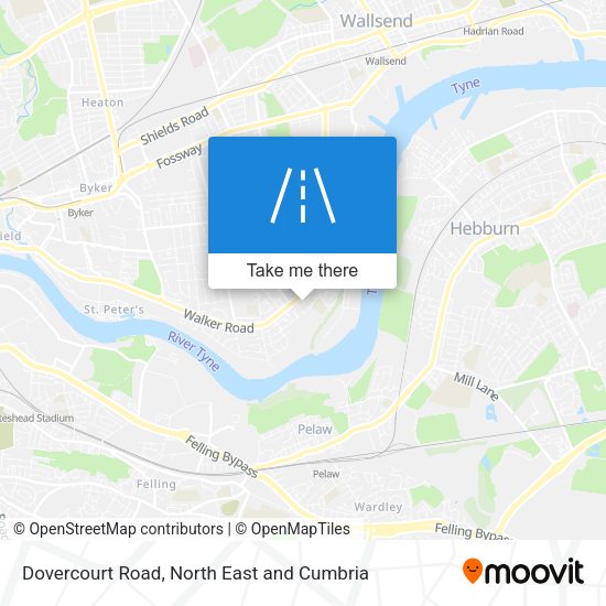 Dovercourt Road map