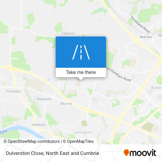 Dulverston Close map