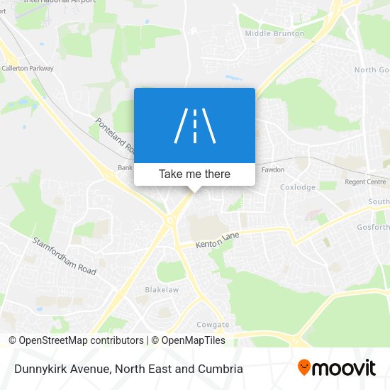 Dunnykirk Avenue map