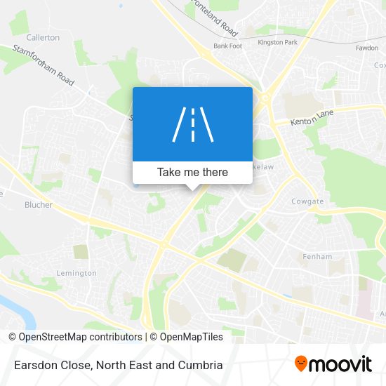 Earsdon Close map