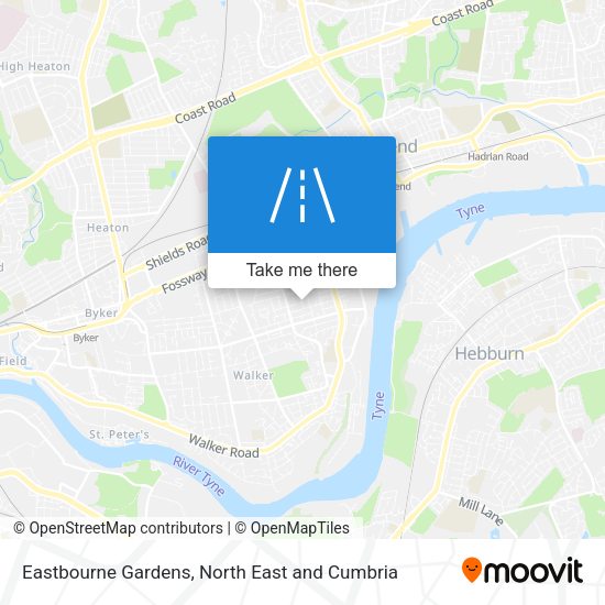 Eastbourne Gardens map