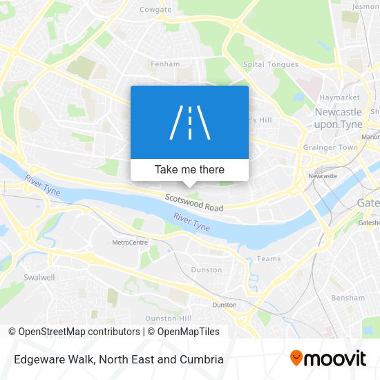 Edgeware Walk map