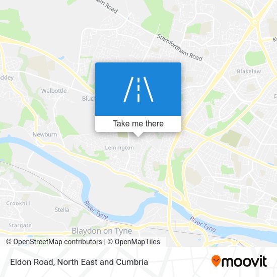Eldon Road map
