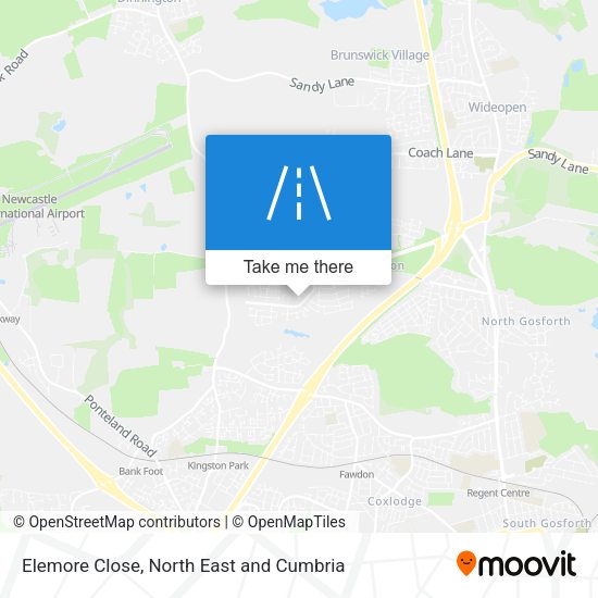 Elemore Close map