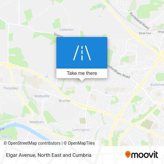 Elgar Avenue map