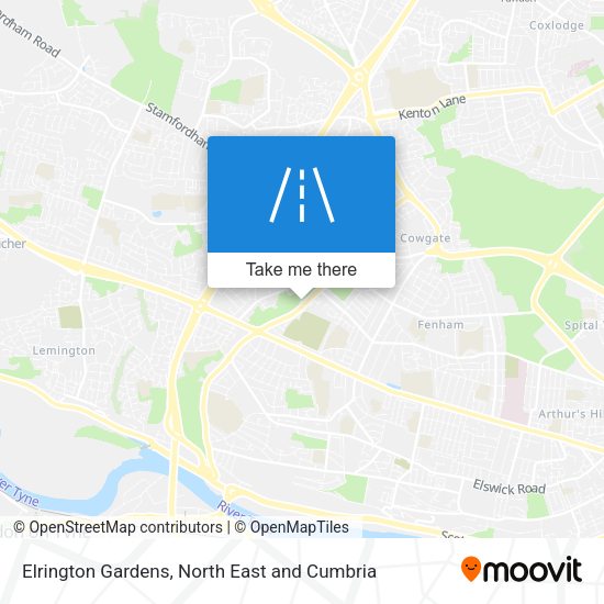 Elrington Gardens map