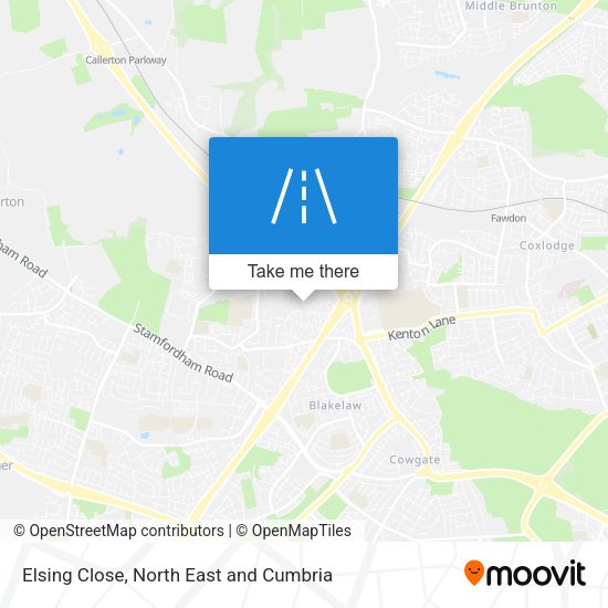 Elsing Close map