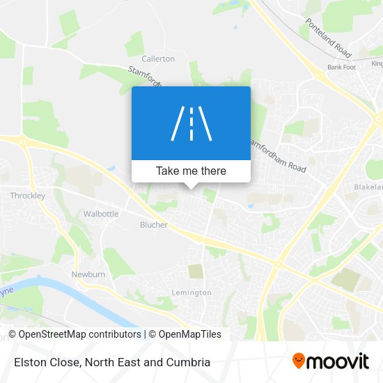 Elston Close map