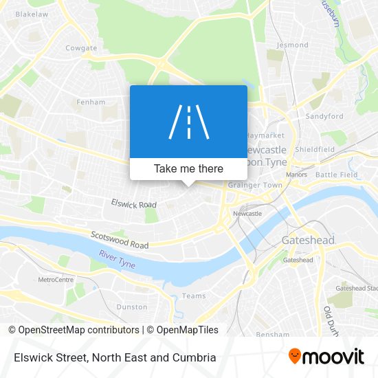 Elswick Street map