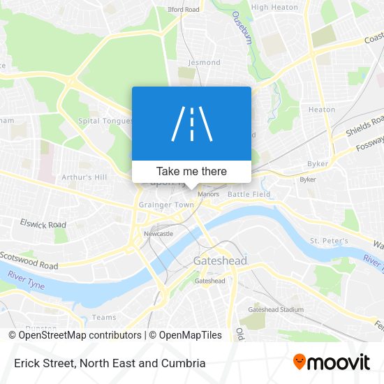 Erick Street map