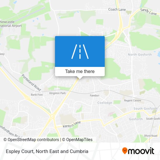 Espley Court map