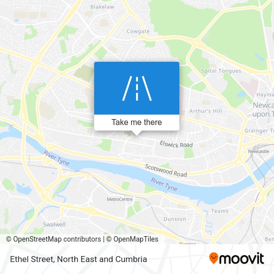 Ethel Street map