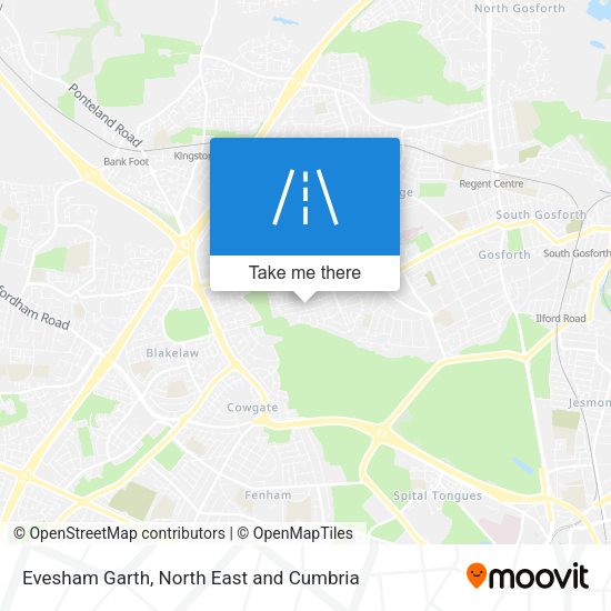 Evesham Garth map