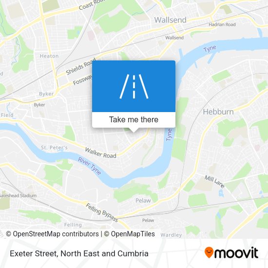Exeter Street map
