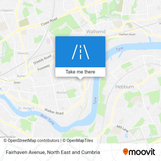 Fairhaven Avenue map