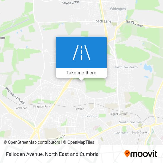 Falloden Avenue map