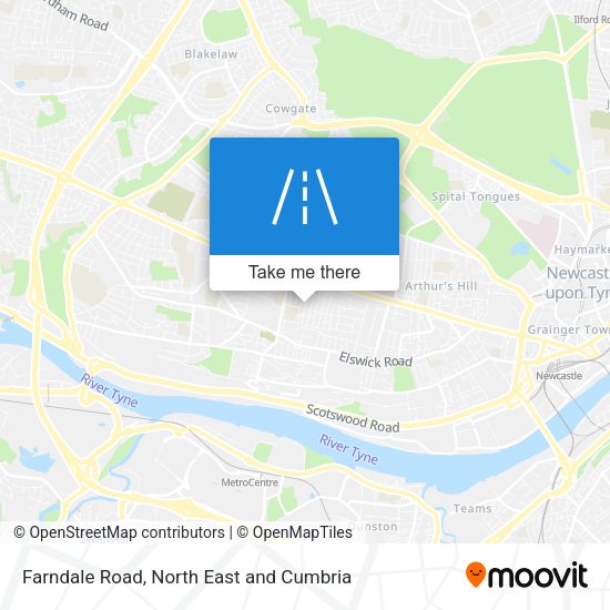 Farndale Road map
