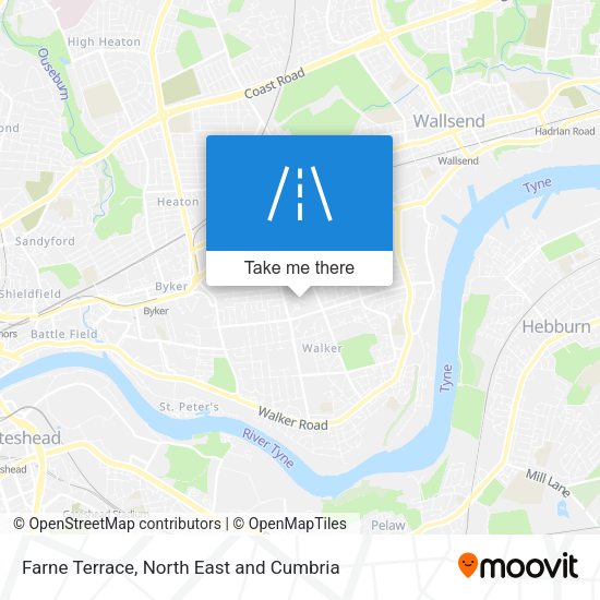 Farne Terrace map