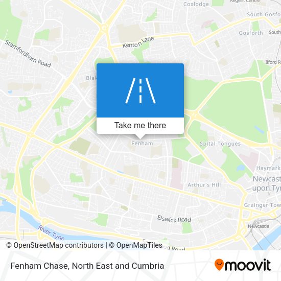 Fenham Chase map