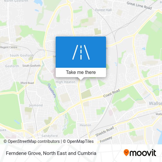 Ferndene Grove map