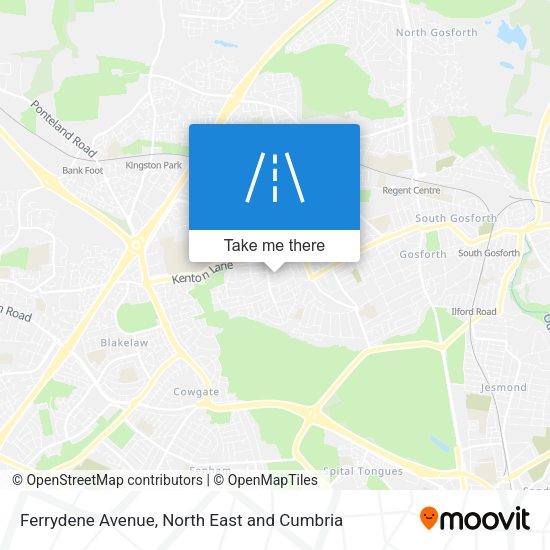Ferrydene Avenue map