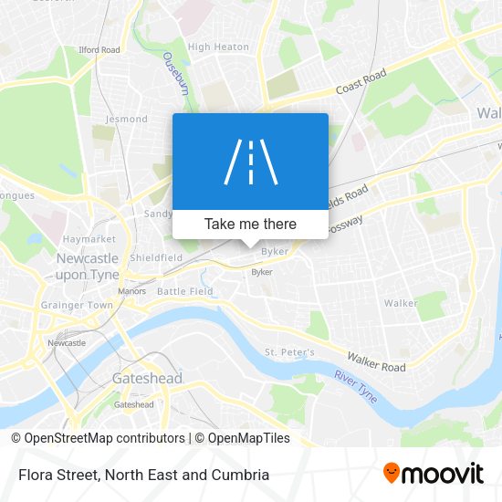 Flora Street map