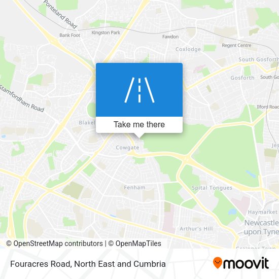 Fouracres Road map