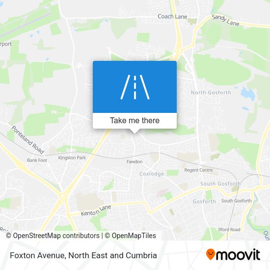 Foxton Avenue map