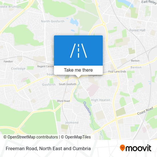 Freeman Road map