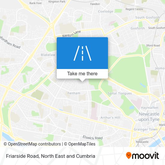 Friarside Road map