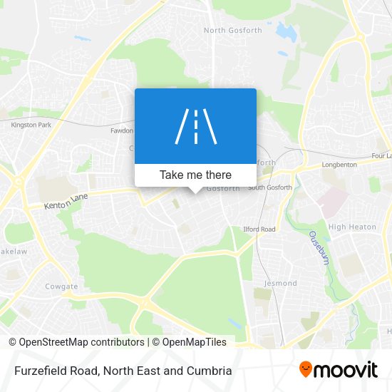 Furzefield Road map