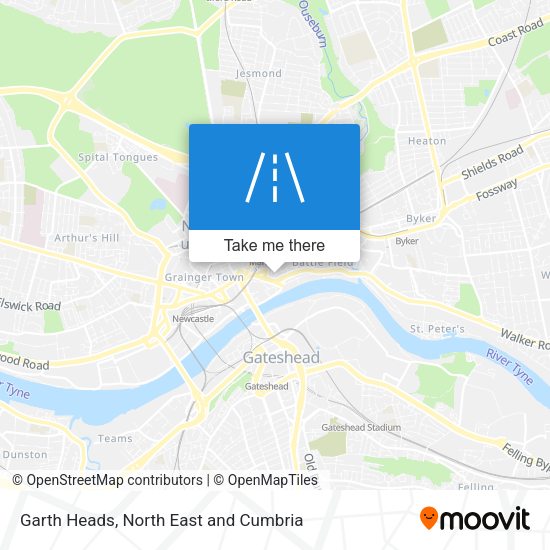 Garth Heads map