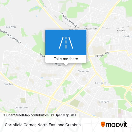 Garthfield Corner map