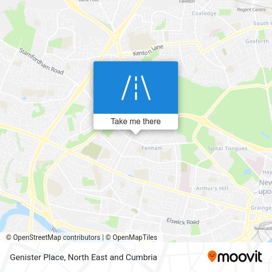 Genister Place map