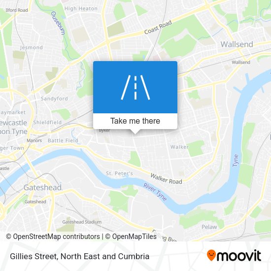 Gillies Street map