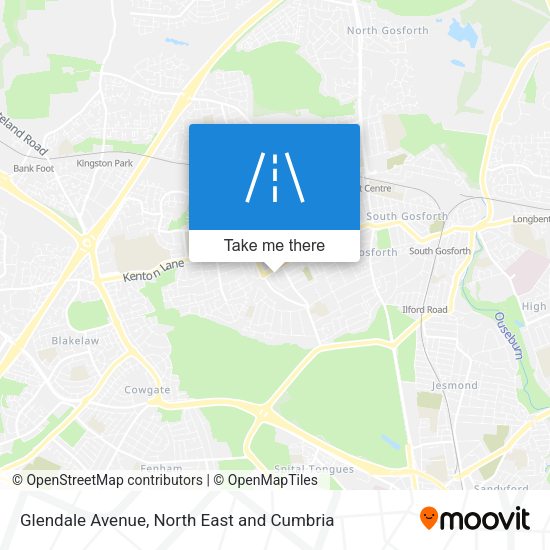 Glendale Avenue map