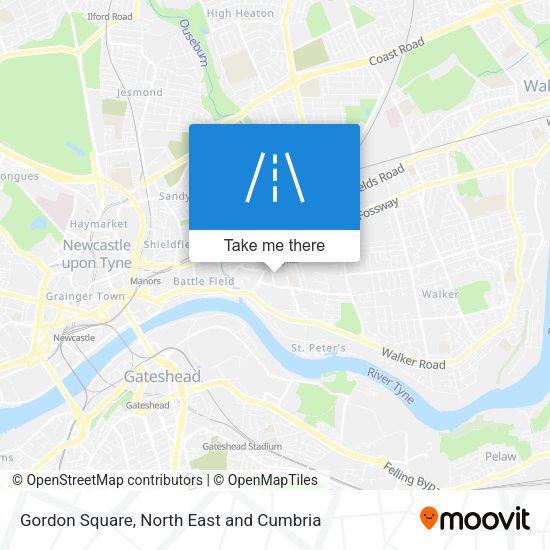 Gordon Square map