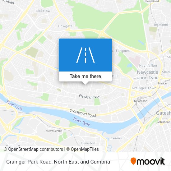 Grainger Park Road map