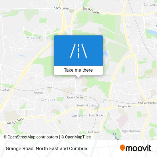 Grange Road map