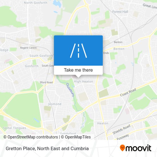 Gretton Place map